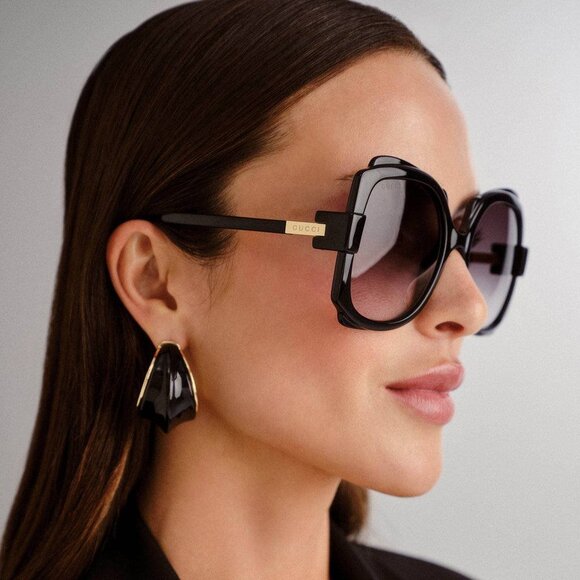 Gucci GG1431S 002 Square Sunglasses - Havana/Brown main image 8